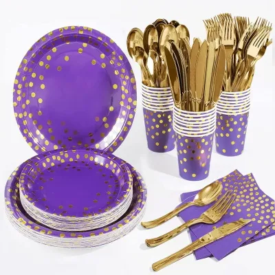 Children's birthday set disposable plastic tableware