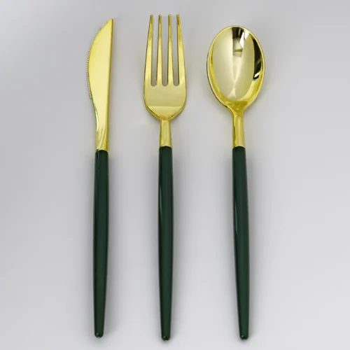 Green Handle cutlery set Green Handle cutlery set