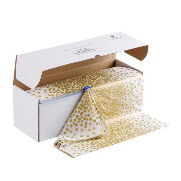 White and Gold Tablecloth