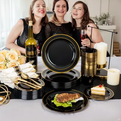 Black & Gold Minimalist Business Set
