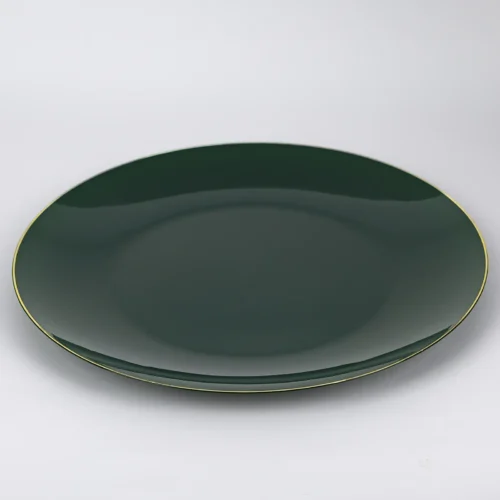 green gold plastic dinner plate Green Plastic Plates