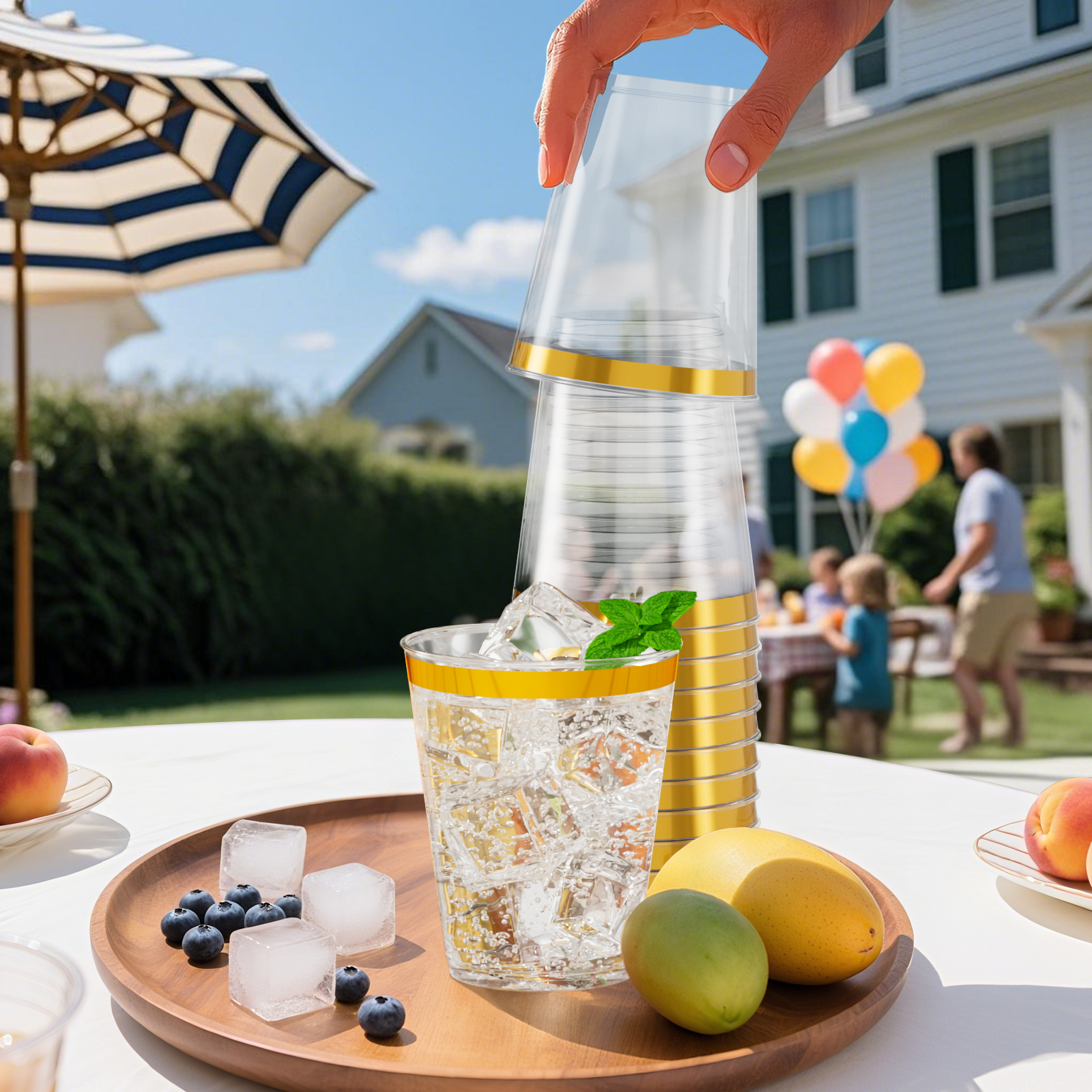 disposable plastic wine cups