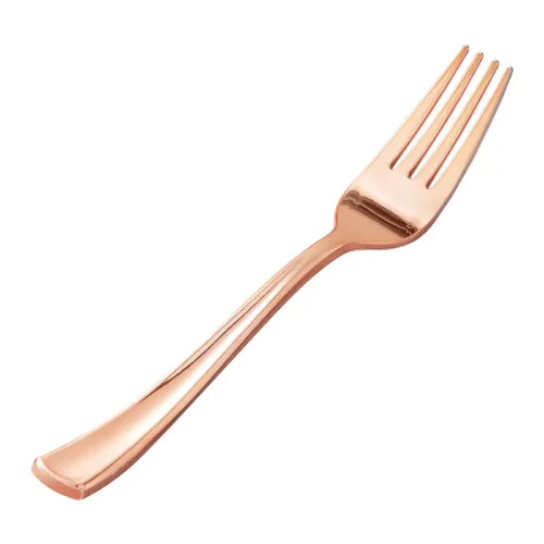 rose gold plastic forks Rose Gold Plastic Forks