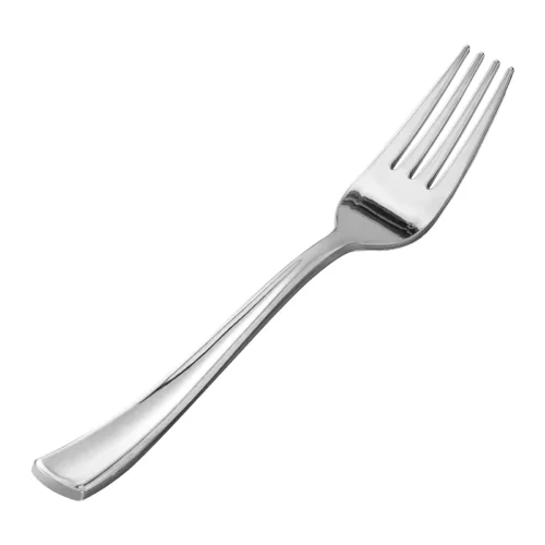 silver plastic forks silver plastic forks