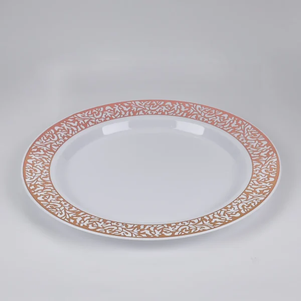 Rose Gold Disposable Plates
