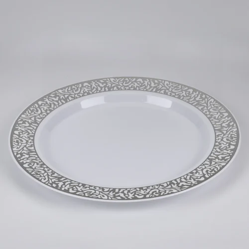 Silver embossing dinner plates Silver embossing dinner plates