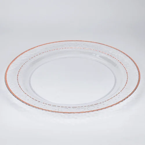 10.25" Rose Gold marble-pattern plates 10.25" Rose Gold marble-pattern plates