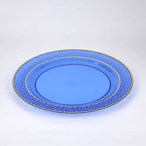 Small blue marble-pattern plates Small blue marble-pattern plates