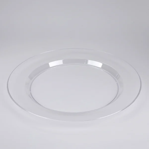 10.25 inches clear plastic plates