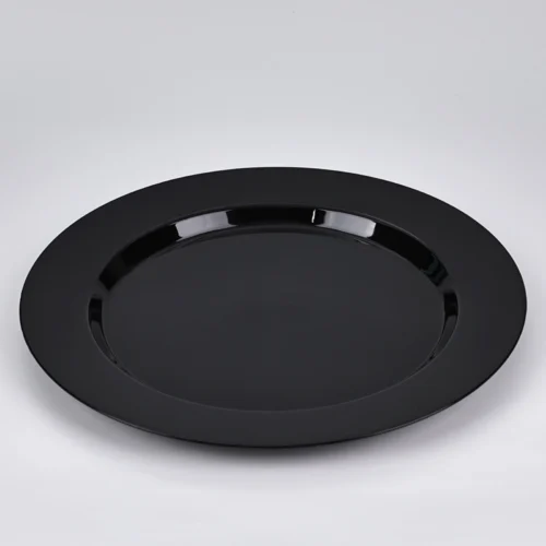 black plastic dinner plate black plastic dinner plate