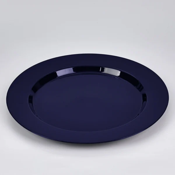 blue plates plastic