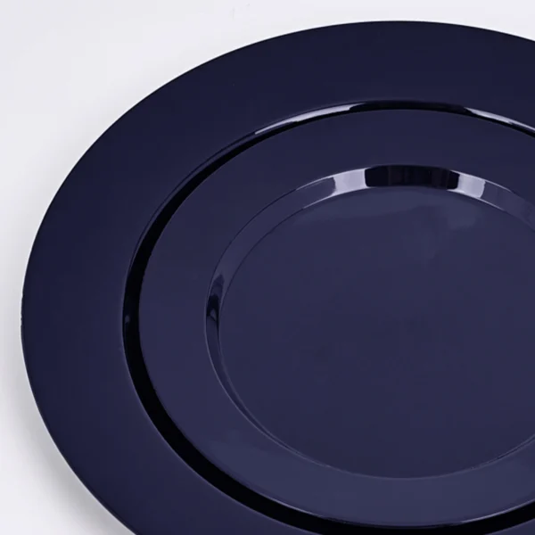 blue plates plastic detail