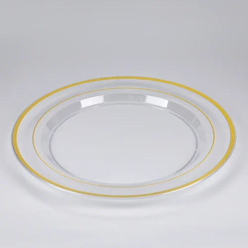 clear dinner plastic plates with gold trim clear dinner plastic plates with gold trim