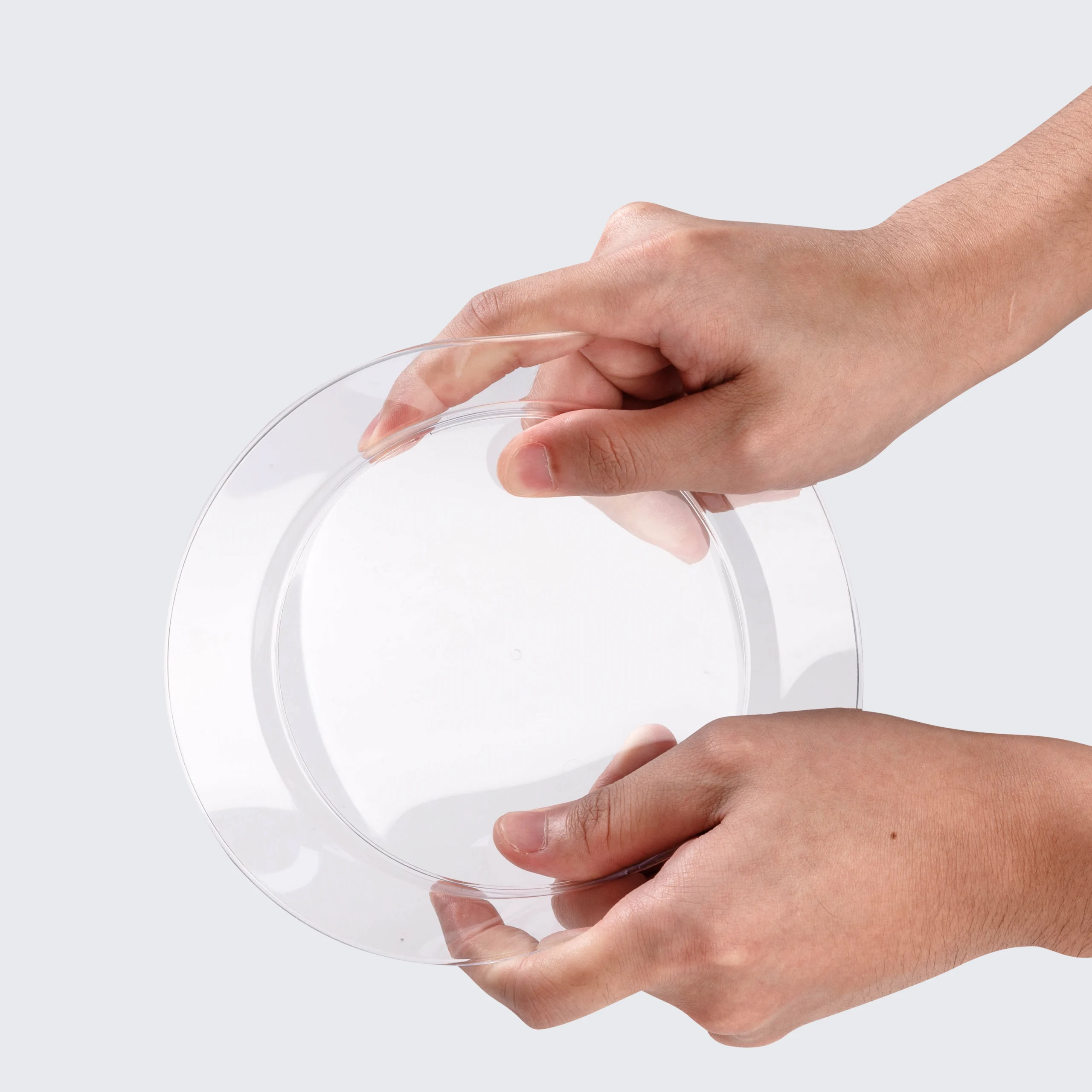 heavy duty clear plastic plates