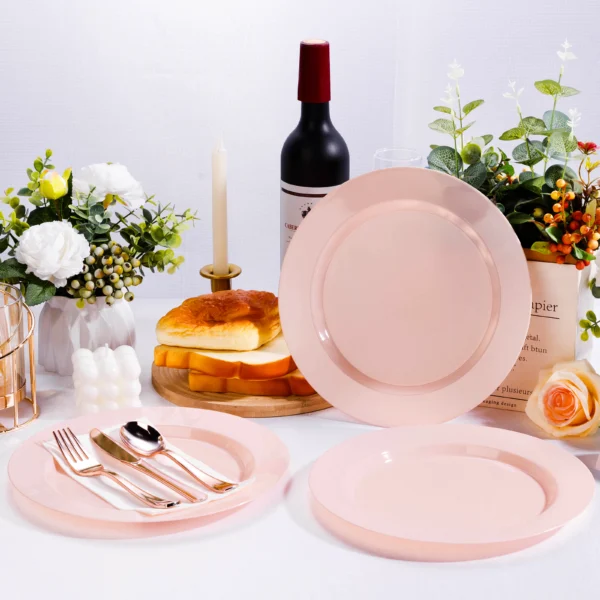 10.25″ Pink Dinner Plate - Imagen 5