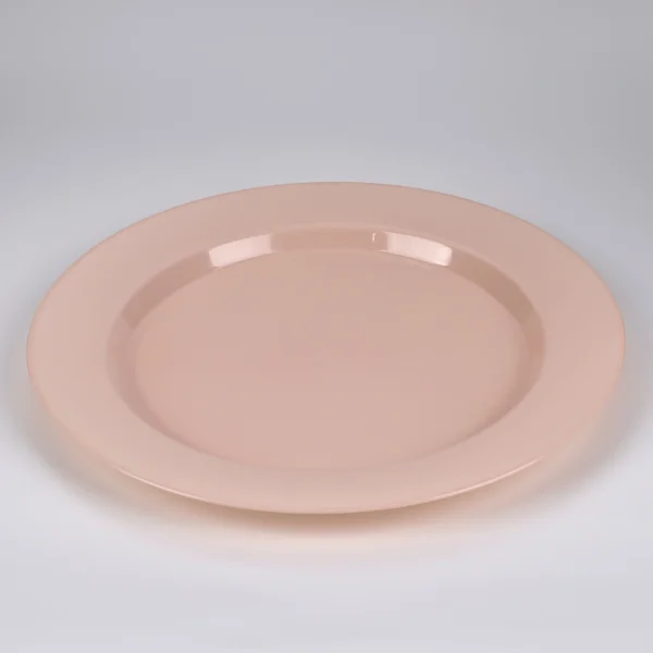 pink plastic plate