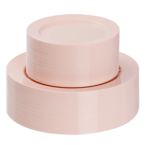 pink plastic plates1