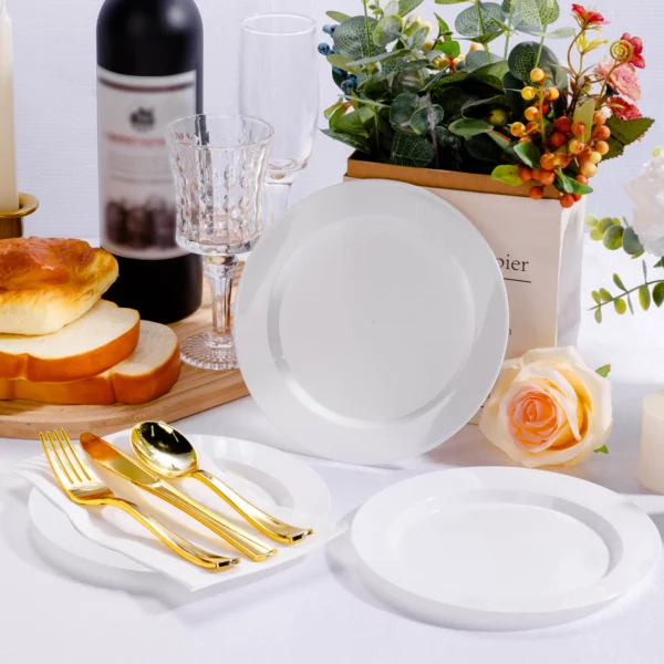 white plastic plate
